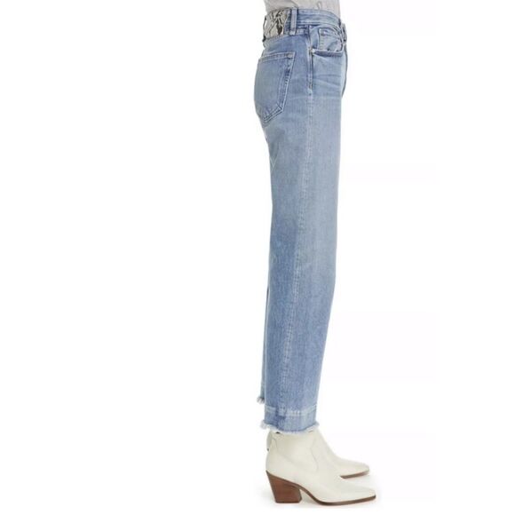 Rag & Bone Ruth Super High-Rise Straight Leg Size 28 Zipper Closure Medium Wash - Picture 2 of 16